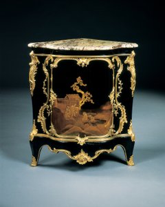 Um de um par de encoignuras Luís XV, c.1750 de Bernard van Risenburgh II