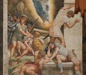 Counterfaccata, Bernardino Gatti, Ressurreição 1529, Detalhe