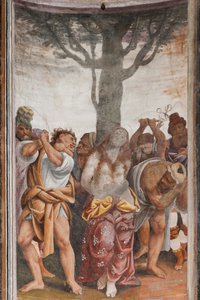 Detalhe do Martírio de Santa Catarina (fresco)