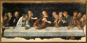 Itália, Vercelli, Última Ceia de pintura