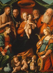Madonna com Criança e Santos, de Bernardino Lanino (1511-1582)