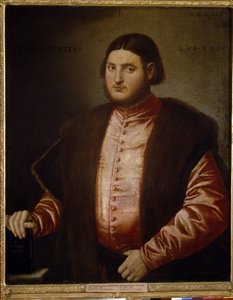 Retrato de um homem. Pintura de Bernardino Licinio (c. 1489-c. 1565), óleo sobre tela