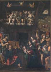 Adoração dos pastores de Bernardino Luini