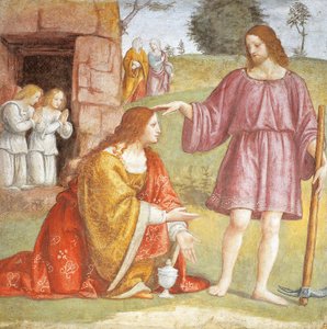 Itália, Milão, Igreja de São Maurício al Monastero Maggiore, Cristo ressuscitado aparecendo a Maria Madalena de Bernardino Luini