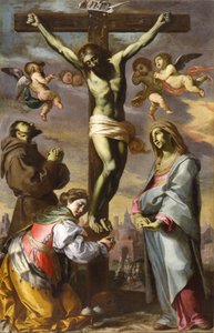 Crucifixo com a Virgem e os Santos Francisco e Ágata