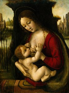 Madona e Criança. de Bernardino de