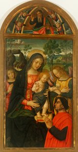Nossa Senhora da Paz de Bernardino Pinturicchio (cerca de 1452-1513), óleo sobre painel