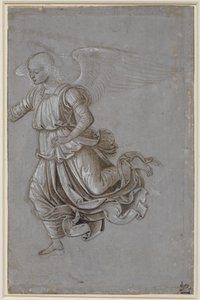 Estudo de um anjo voador de Bernardino di Betto Pinturicchio