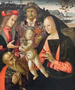 Adoração dos Magos (tempera no painel) de Bernardino di Mariotto