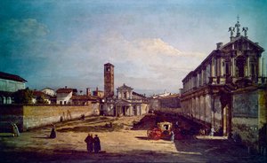 Uma vista de Milão (pintura) de Bernardo Bellotto