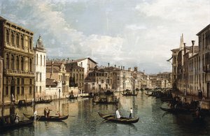 O Grande Canal, Veneza, olhando para leste, do Palazzo Flangini ao Palazzo Venramin Calergi, c.1742