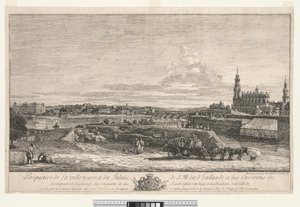 Vista de Dresden, 1748. de Bernardo Bellotto