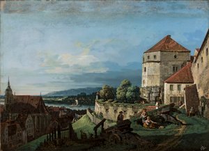 Vista de Pirna, na Saxónia de Bernardo Bellotto