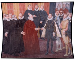 Encontro de Giacomo Durazzo Grimaldi e John of Austria (Fresco