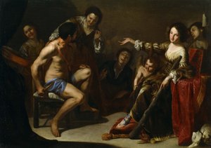 Hércules e Omphale de Bernardo Cavallino