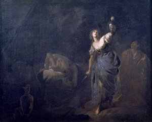 Judith com cabeça de Holofernes por Bernardo Cavallino (1616-1622-1654-1656), óleo sobre tela