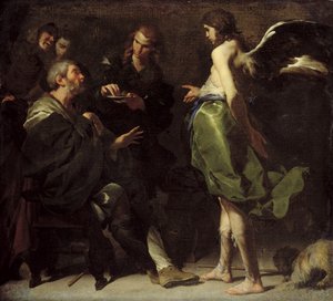 O jovem Tobias cura seu pai cego, c.1640s
