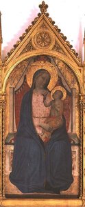 Madonna and Child (tempera no painel) de Bernardo Daddi
