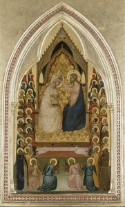 A Coroação da Virgem com Anjos e Santos, c.1340-5 (têmpera sobre madeira de choupo)
