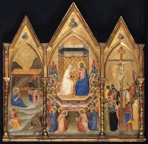 Triptychon (Geburt Christi; Marienkrönung; Kreuzigung)