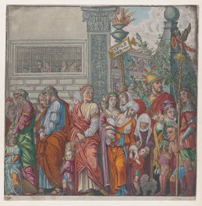 Folha 7: procissão, de O Triunfo de Júlio César, 1599.