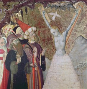 Martírio de Santa Eulália (tempera e folha de ouro no painel) (detalhe)