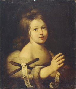 João Batista quando criança de Bernardo Strozzi