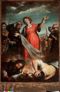 Martírio de Santa Lúcia (óleo sobre tela) de Bernardo Strozzi