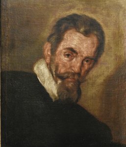 Retrato do compositor Claudio Monteverdi 1567-1643 de Bernardo Strozzi