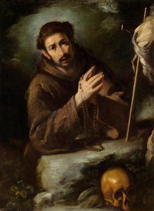 São Francisco em Oração, c.1620/1630 (óleo sobre tela) de Bernardo Strozzi