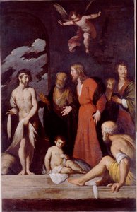 A cura do paralítico de Bernardo Strozzi