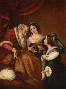 Esther implora a Assuero por misericórdia de Bernardo after Strozzi
