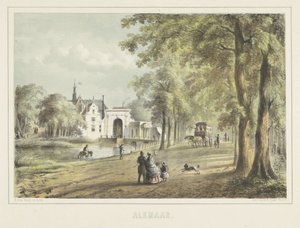 Vista de Alkmaar com a igreja Laurenskerk
