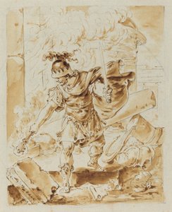 Alexandre incendiando Persépolis