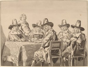 Diretores do Asilo de Órfãos de Haarlem, 1777, publicado em 1786.