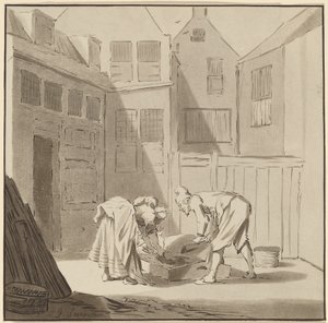 Matadores de porcos, 1778, publicado em 1787. de Bernhard Schreuder
