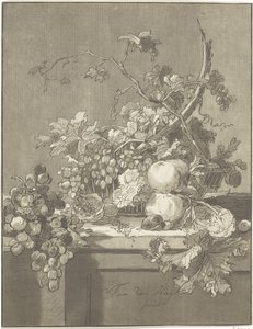 Cesto com frutas de Bernhard Schreuder