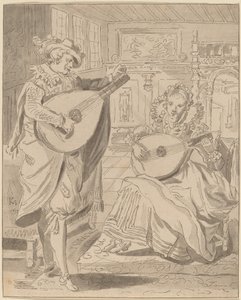 Companhia Musical, 1772, publicado em 1774. de Bernhard Schreuder