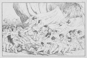A Divina Comédia de Dante, Inferno (Inferno), Chapa V (litografia) de Bernhard Schuler