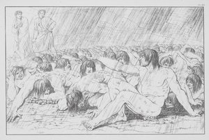 A Divina Comédia de Dante, Inferno (Inferno), Placa XII (litografia) de Bernhard Schuler