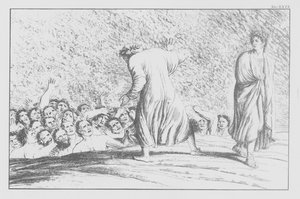 A Divina Comédia de Dante, Inferno (Inferno), Placa XXVI (litografia) de Bernhard Schuler