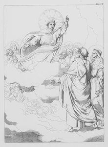 A Divina Comédia de Dante, Paradiso (Céu), Placa VII (litografia) de Bernhard Schuler