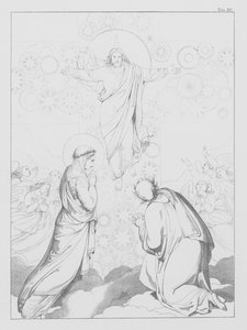 A Divina Comédia de Dante, Paradiso (Céu), Placa XV (litografia) de Bernhard Schuler