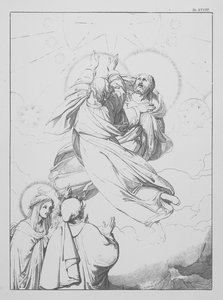 A Divina Comédia de Dante, Paradiso (Céu), Placa XXXIII (litografia) de Bernhard Schuler