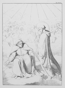 A Divina Comédia de Dante, Paradiso (Céu), Placa XXXIX (litografia) de Bernhard Schuler