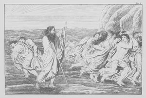 Divina Comédia de Dante, Purgatorio (Purgatório), Chapa V (litografia) de Bernhard Schuler