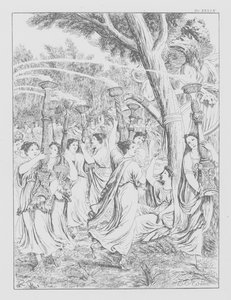 Divina Comédia de Dante, Purgatorio (Purgatório), Placa XXXIX (litografia) de Bernhard Schuler