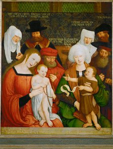 Die Heilige Sippe (pintura sobre madeira)