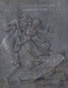 Casal de namorados com o diabo e o cupido, 1503