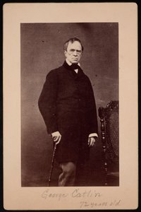 Retrato de George Catlin 1796-1872, por volta de 1867. de Bernheim